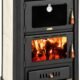 Poêle combustion bois 5+15 kW cuisinière arrière chaudière