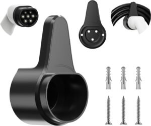 Support mural chargeur Type 2 Support mural chargeur Type 2 pour voiture électrique - Noir