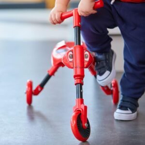 Tricycle bébé 3 roues The Bugs pliant 12 mois rouge