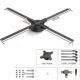 Projecteur hologramme 3D ventilateur LED HD pour logo