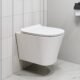 WC suspendu Rimfree 48 cm HOROW blanc, abattant SoftClose