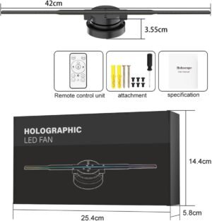 Projecteur holographique 3D 42 cm - Carte SD & LED