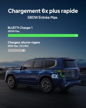 Chargeur alternateur DC-DC 560W BLUETTI pour camping-car