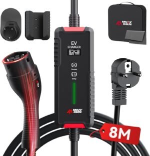 Chargeur Type 2 3.6 kW 8 m IP6 Chargeur Type 2 3.6 kW 8 m IP65 Schuko 6-16A avec sac