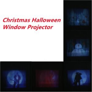 Projecteur GOBO mini 12 films Noël/Halloween Int./Ext.
