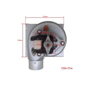 Ventilateur chaudière centrifuge 220V poêle à granulés