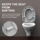 Abattant WC Ibergrif M41002 forme O frein de chute blanc