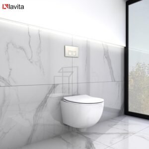WC suspendu Lavita Duofix Basic sans rebord siège soft-close