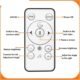Projecteur hologramme 3D ventilateur 42 cm WiFi - logo