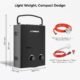 Chauffe-eau instantané gaz 5 L CAMPLUX AY132B portable