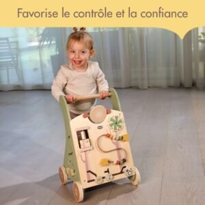 61jvCNTh4TL._AC_SL1181_.jpg Chariot de marche en bois Tiny Love, 12 activités, 2-en-1