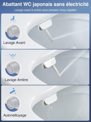 61lYd0Jx3wL._AC_SL1500_.jpg Abattant WC japonais YEAUPE PRO Duroplast O non électrique