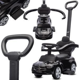 Porteur enfant 1 an Mercedes AMG C63 Sun Baby - Noir