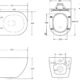 WC de douche suspendu fonction bidet 53 x 36 x 35 cm