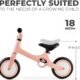 Draisienne Kinderkraft métal, selle réglable, 1,5 an à 25 kg