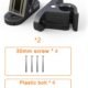 Support chargeur voiture électrique lot 2 muraux anti-chute