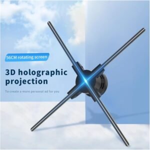 Projecteur holographique 3D ventilateur 60cm 720 LED 32 Go