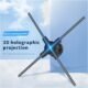 Projecteur holographique 3D ventilateur 60cm 720 LED 32 Go