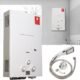 Chauffe-eau gaz 8L 16 kW propane instantané - douche pluie