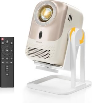 Vidéoprojecteur 4K 1080P 450ANSI Autofocus Wi‑Fi6 Portable