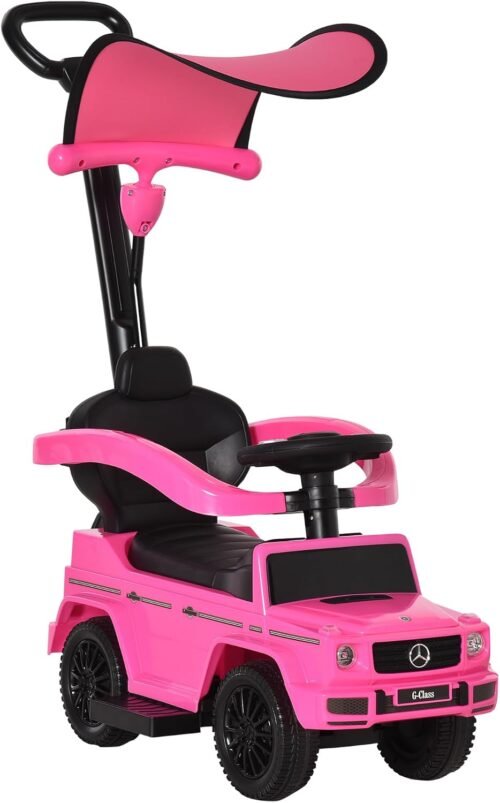 Porteur enfant HOMCOM multi-équipé 12-36 mois rose