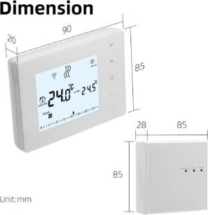 Thermostat sans fil programmable Beok pour chaudière gaz