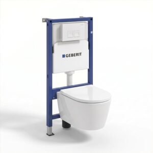 Kit WC suspendu Lavita Duofix Basic blanc sans bride