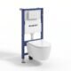 Kit WC suspendu Lavita Duofix Basic blanc sans bride