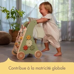 61x7H9L1c8L._AC_SL1181_.jpg Chariot de marche en bois Tiny Love, 12 activités, 2-en-1