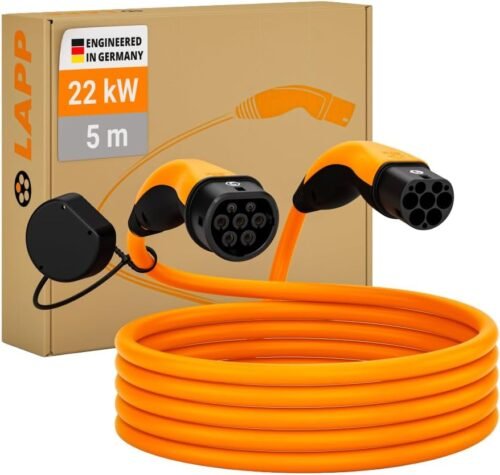 Câble de recharge Type 2 Lapp Mobility 5 m 32A 22 kW