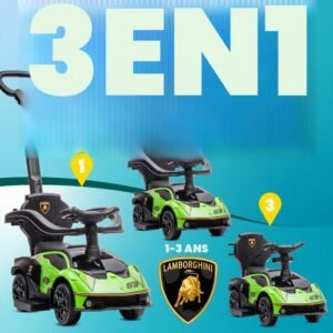 61yFGARKhnL._AC_SL1000_.jpg Porteur auto enfant 12 mois volant audio rangement vert