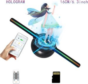 Projecteur holographique 3D ventilateur 6,3 pouces (16 cm)