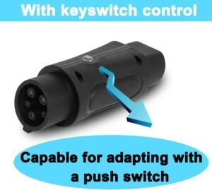 Adaptateur Type 2 vers Type 1 32 A 7,2 kW avec étui