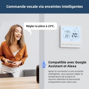 Thermostat WiFi Beok chaudière à gaz, Alexa & Google Home