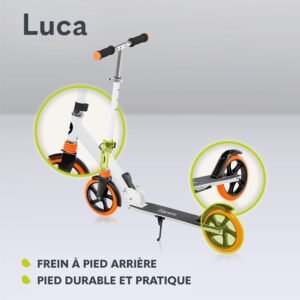 Trottinette LIONELO LUCA 100 kg, pliable, guidon réglable