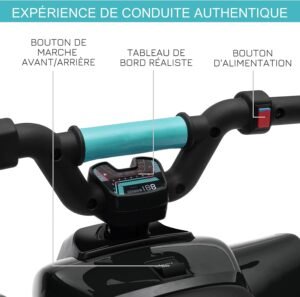 Quad électrique pour enfants HOMCOM 18-36 mois 6V Noir