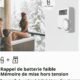 Thermostat programmable sans fil pour chaudière contact sec
