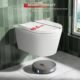 WC suspendu Rainsworth sans rebord, rinçage fort, 48,5 cm