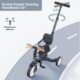 Tricycle 5 en 1 newyoo 1-3 ans, barre de poussée, anthracite