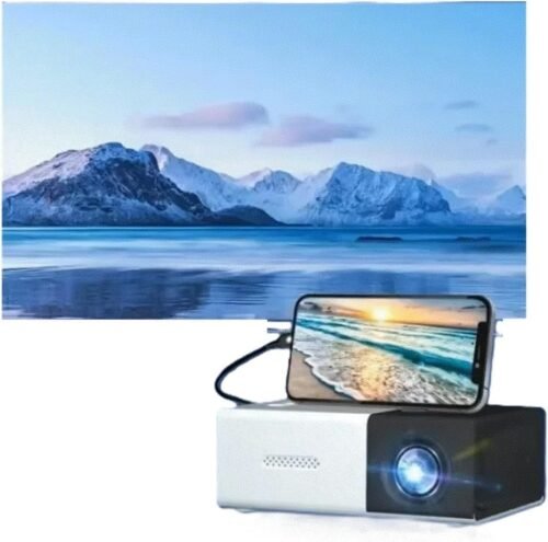 Mini projecteur portable YG300 1080P Smart TV Noir