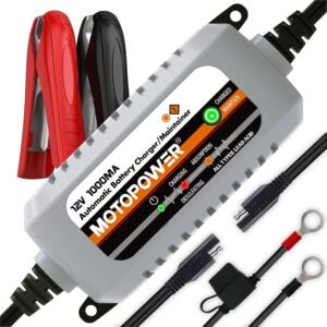 Chargeur mainteneur de batterie 12V 1A MOTOPOWER MP00205B
