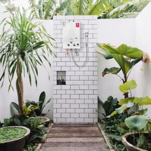 Chauffe-eau à gaz Fulgutonit 10L — douche suralimentée