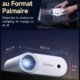 Mini vidéoprojecteur 1080p Wi‑Fi Bluetooth 200" HDMI/USB