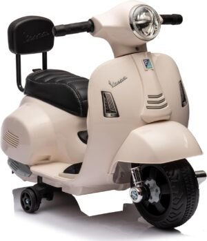 Vespa électrique voiture enfant 2 ans 6V dossier & sons