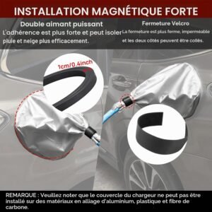 Couvercle chargeur voiture électrique PSLER - magnétique