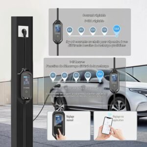 717k6f4wt5L._SL1500_.jpg Chargeur voiture électrique 3,6 kW Type 2 - câble 8 m APP