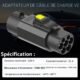 Adaptateur Type 2 vers Type 1 32 A – Haute qualité