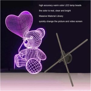 Projecteur hologramme 3D 720 LED 4 feuilles réglable