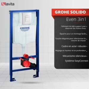Abattant WC suspendu LAVITA abaissement auto sans bord