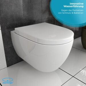 WC mural sans bord Alpenberger kit complet Geberit